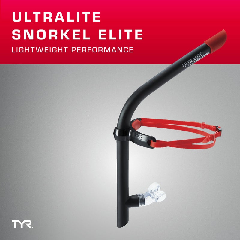 TYR Ultralite Elite Swim Snorkel - Adult Snorkeling Gear for Swimming Training - Ultra-Lightweight and Comfortable for Body Alignment Exercises - Blue - Image 4